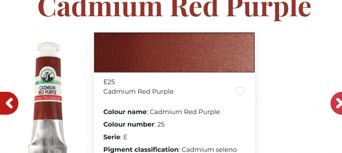 Cadmium red purple.