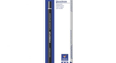 The Staedtler lumocolor glasochrom pencil.