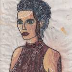 van den hooven first watercolour and wax pencil artwork portrait torso