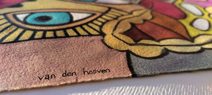 How to spot a fake van den hooven artwork.