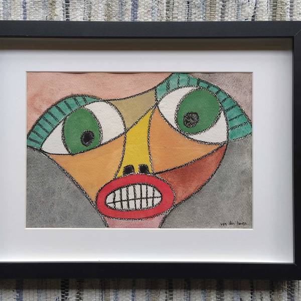van den hooven tribal mask feminine framed