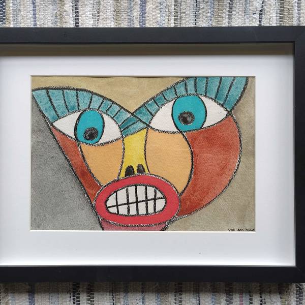 van den hooven tribal mask masculine framed