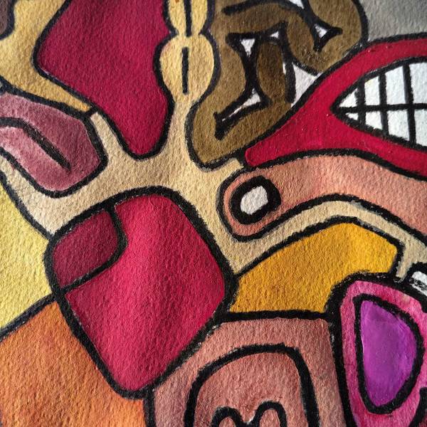 van den hooven Organic Disarray abstract