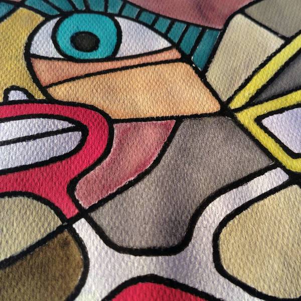 Inextricably Linked abstract expressionist cubist contemporary modern art