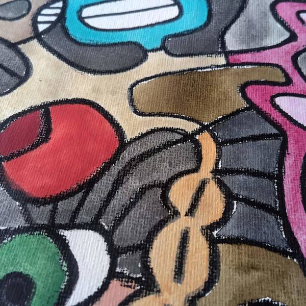 van den hooven – mental expenditure –cubist surrealist abstract art