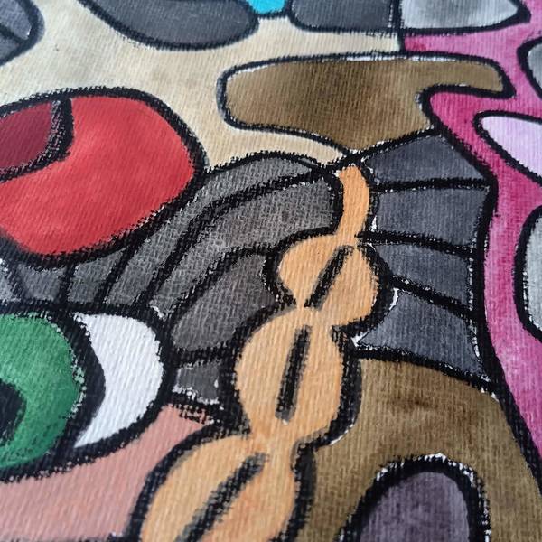 van den hooven – mental expenditure –cubist surrealist abstract art