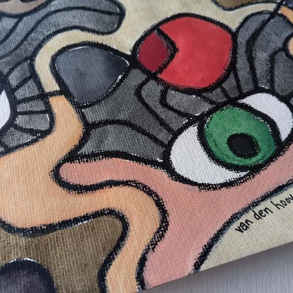 van den hooven – mental expenditure –cubist surrealist abstract art